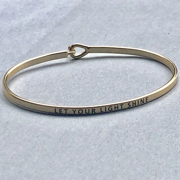 Let Your Light Shine Bracelet-Gold - Picture 2 of 2